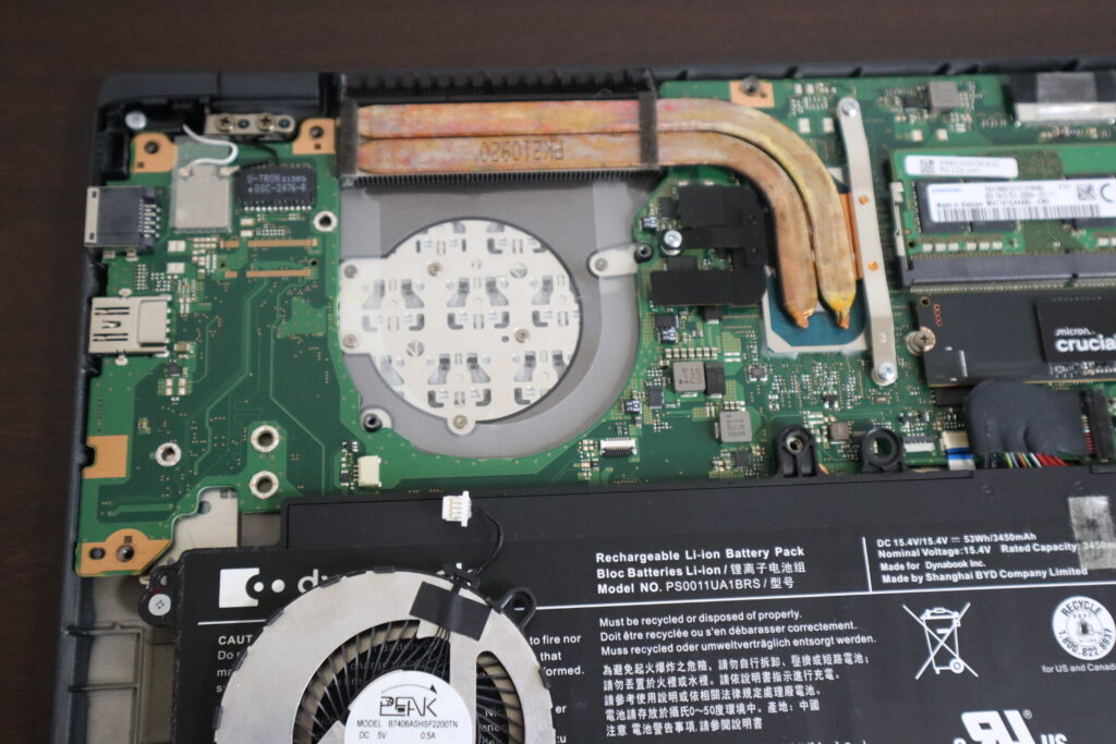 冷却ファン交換