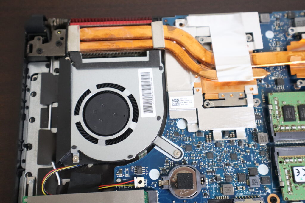 冷却ファン交換