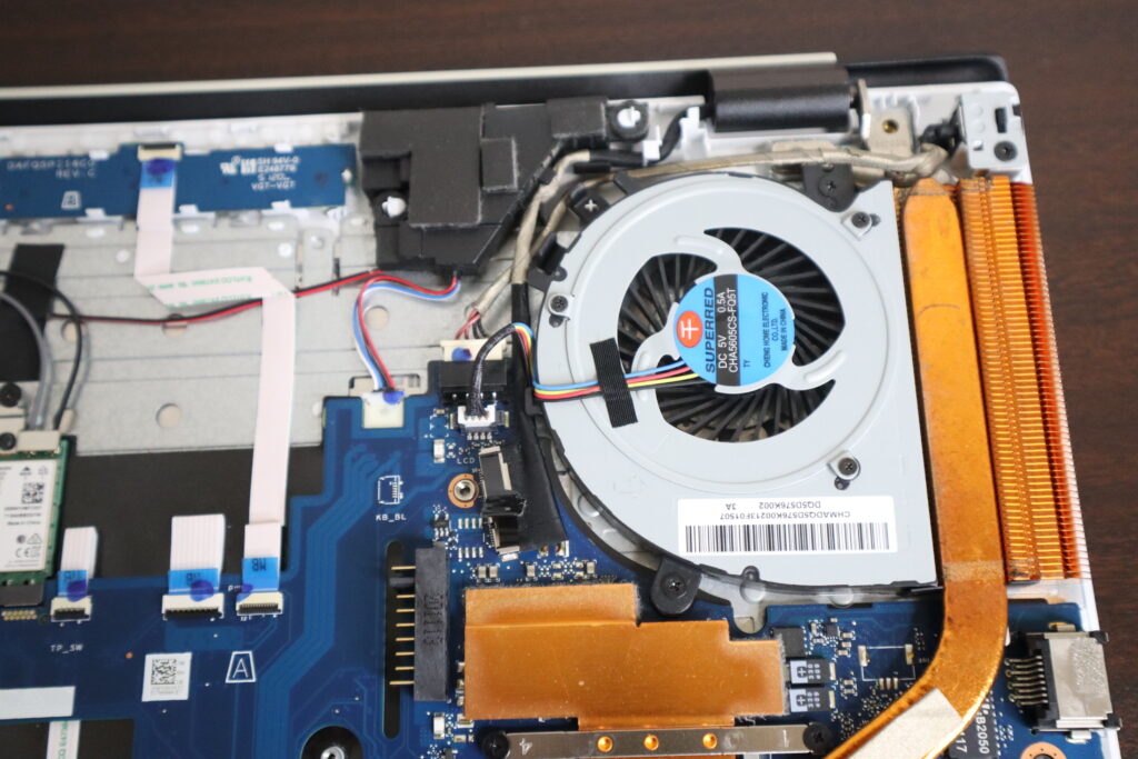 冷却ファン交換