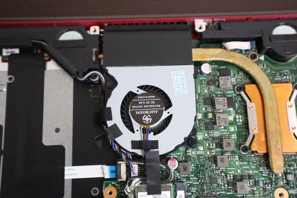 冷却ファン交換