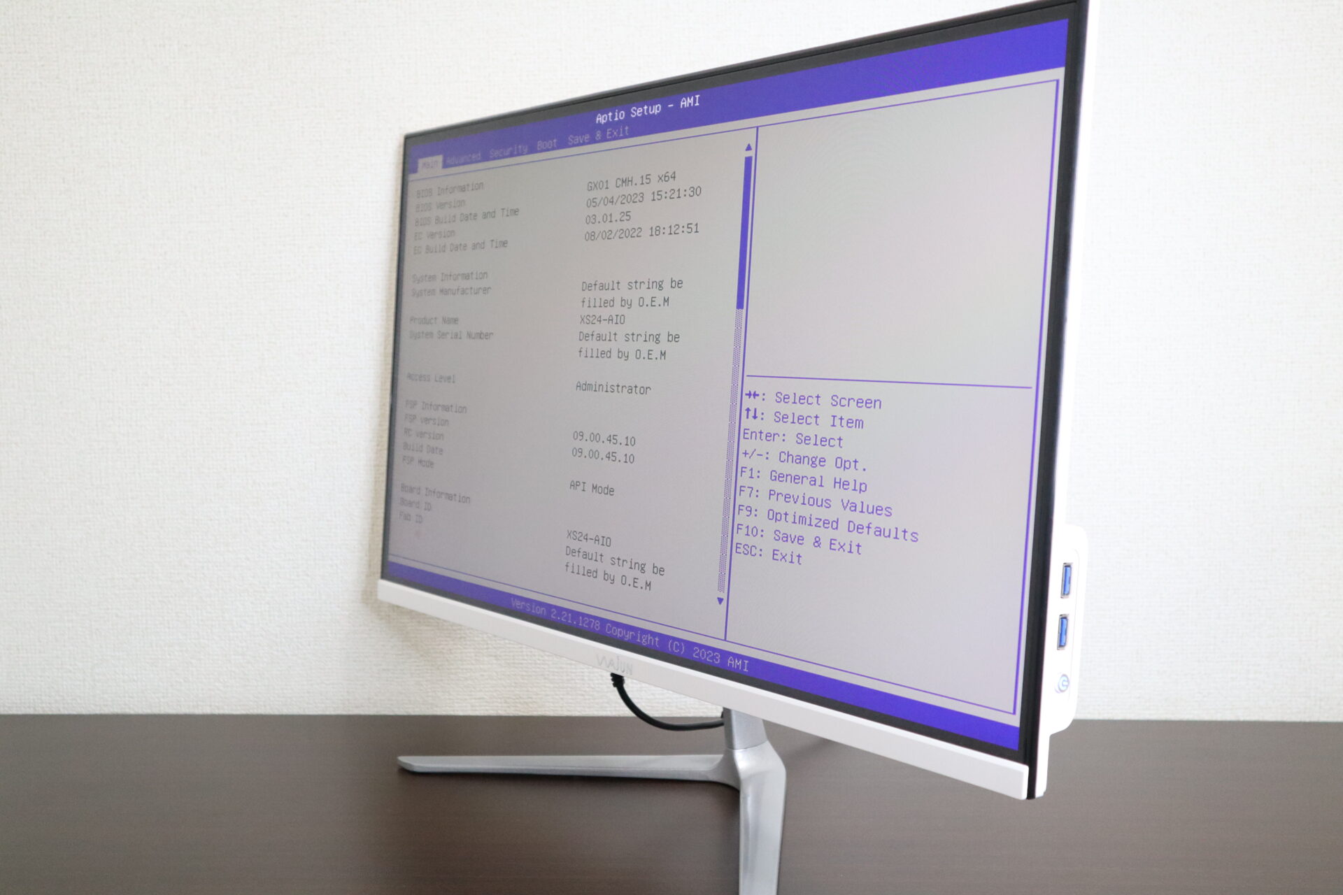 WAJUN製 XS24-AIO 一体型デスクトップパソコン