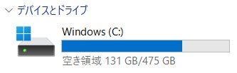 ディスク容量