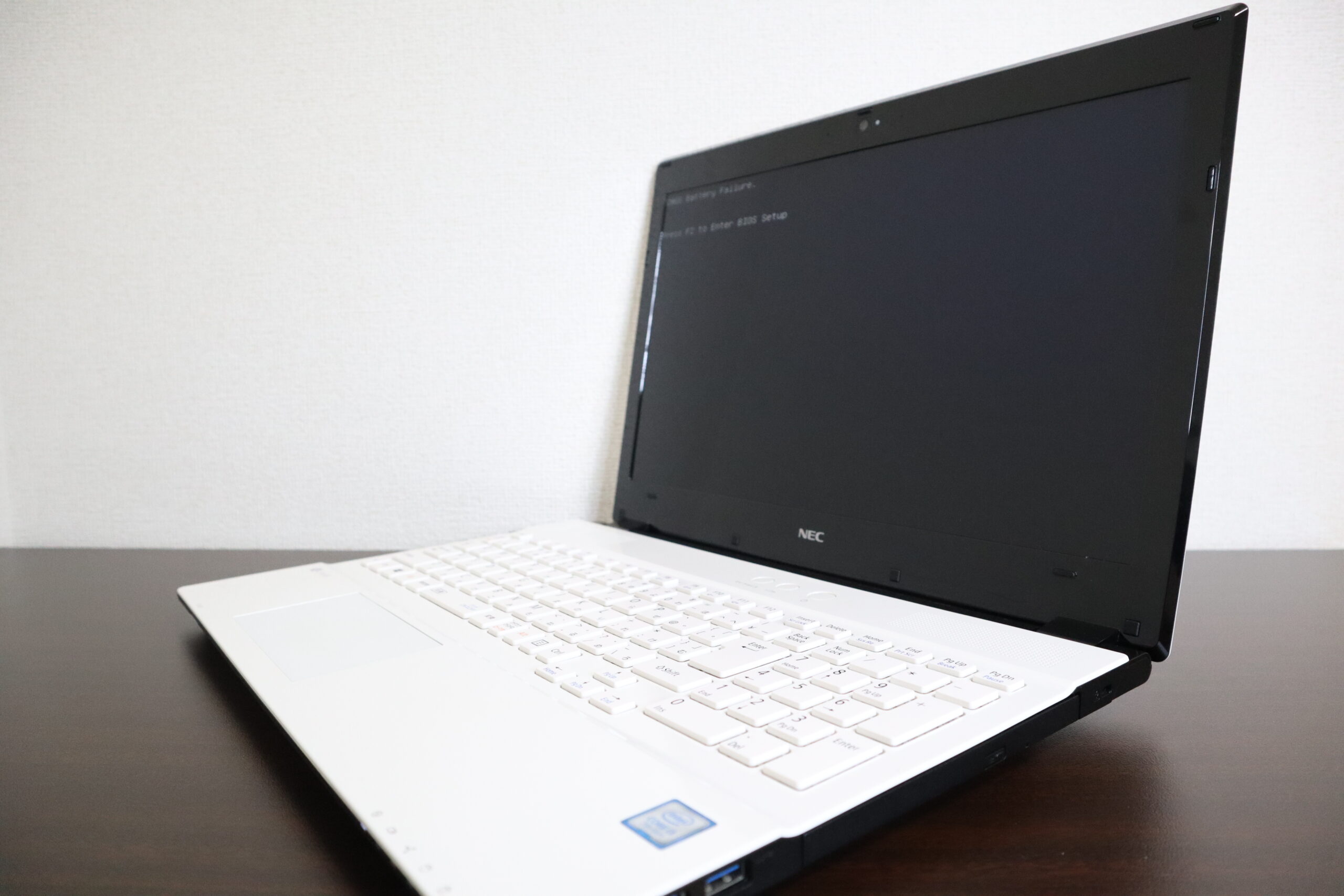 CMOS Battery Failure」のメッセージが表示されて、パソコンが起動しない、NEC製ノートパソコン【NS350/GAW PC -NS350GAW-KS】を、”CMOS電池交換”で即解決！ パソコン修理・サポート事例（浜松市） – 浜松・磐田・袋井のパソコン修理(出張・持込)・データ復旧・SSD換装なら  ...