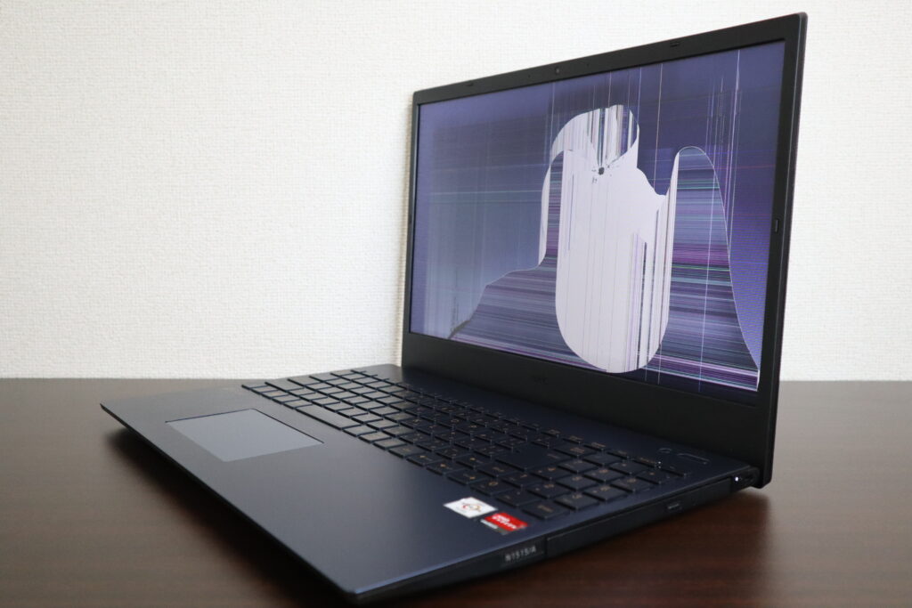 パソコンの画面の表示がおかしい、NEC製ノートパソコン【N1515/AAL PC