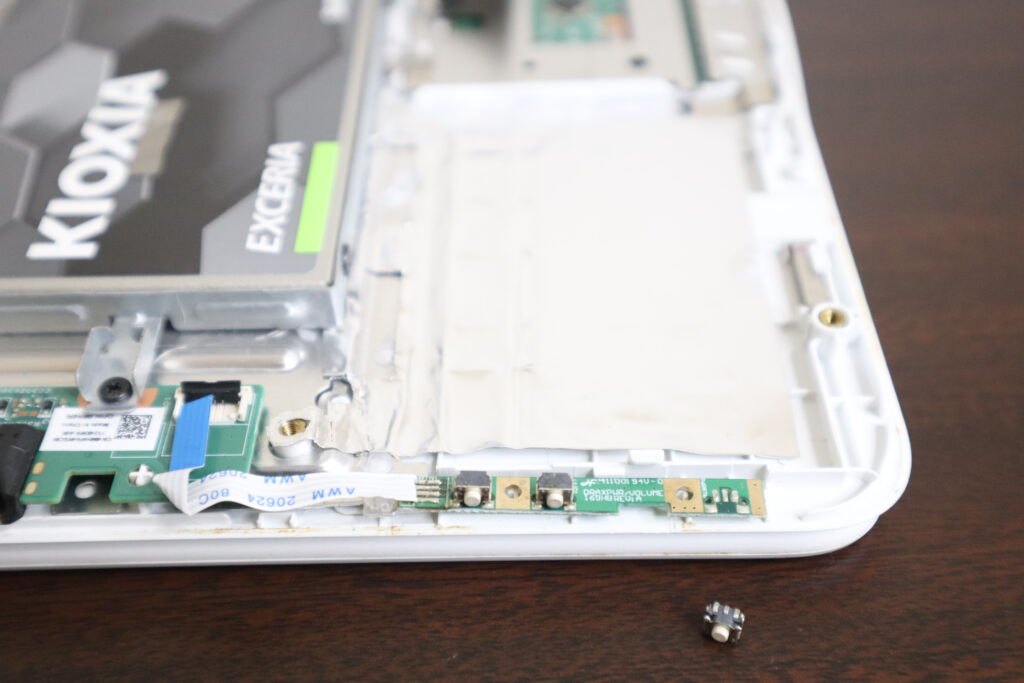 電源ボタン基板交換